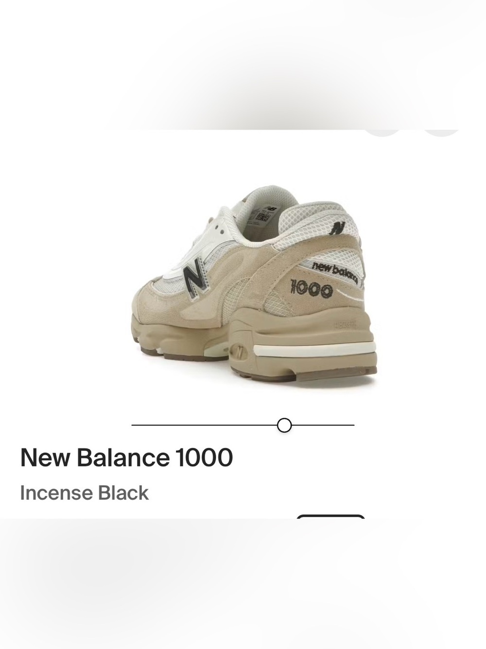 NWOT New Balance 1000 Women's Sneakers in Incense Black - Picture 2 of 6